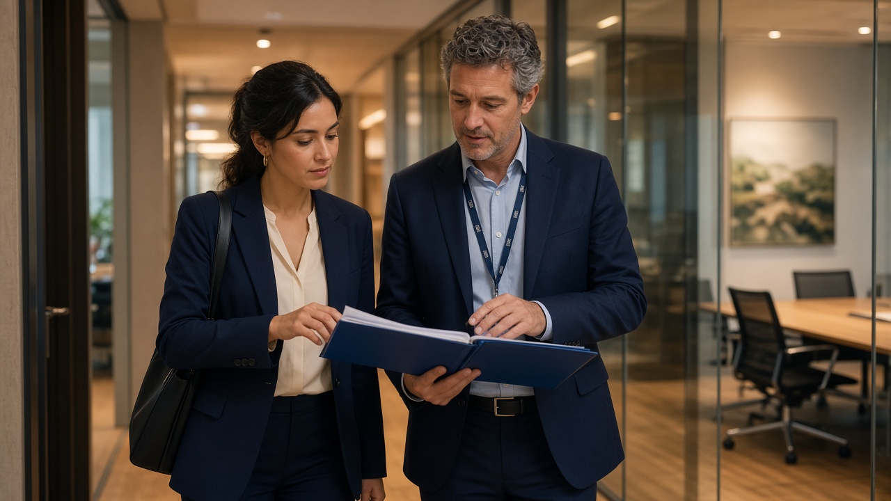 An APS 6 officer and an EL1 colleague comparing salary notes in a government workplace